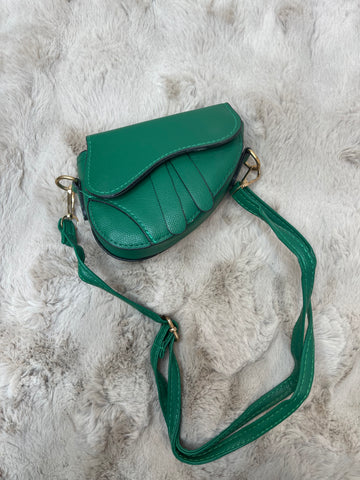 saddle mini bag apple green