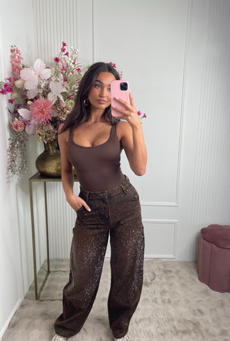 rosella stretch body brown