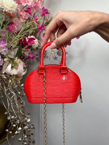 Elena mini bag red