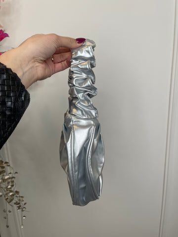 iris hand bag silver