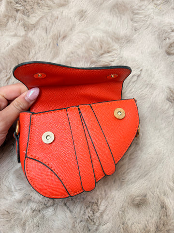 saddle mini bag orange