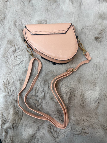 saddle mini bag peach