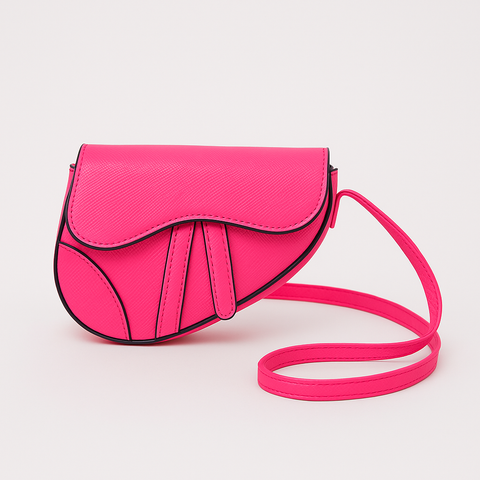 saddle mini bag fuchsia pink