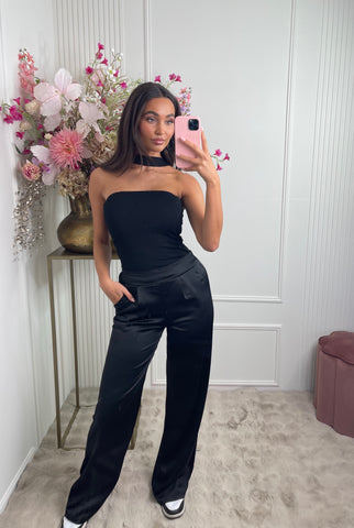 chocker stretch top black