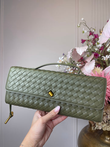 roxanne print bag khaki