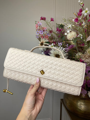 roxanne print bag white