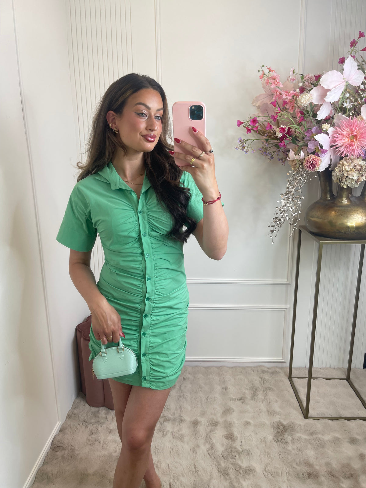 Jade blouse dress green
