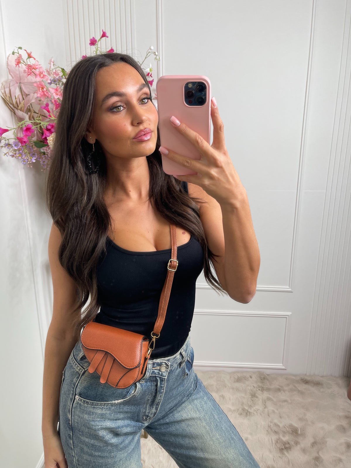 saddle mini bag brown