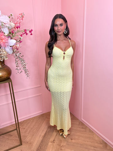 jacky long dress yellow