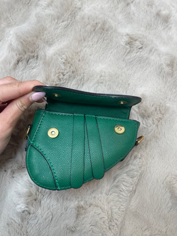 saddle mini bag apple green