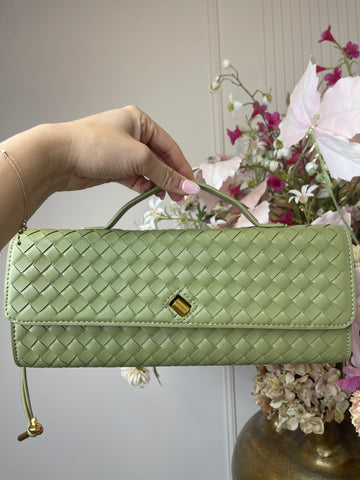 roxanne print bag olive green