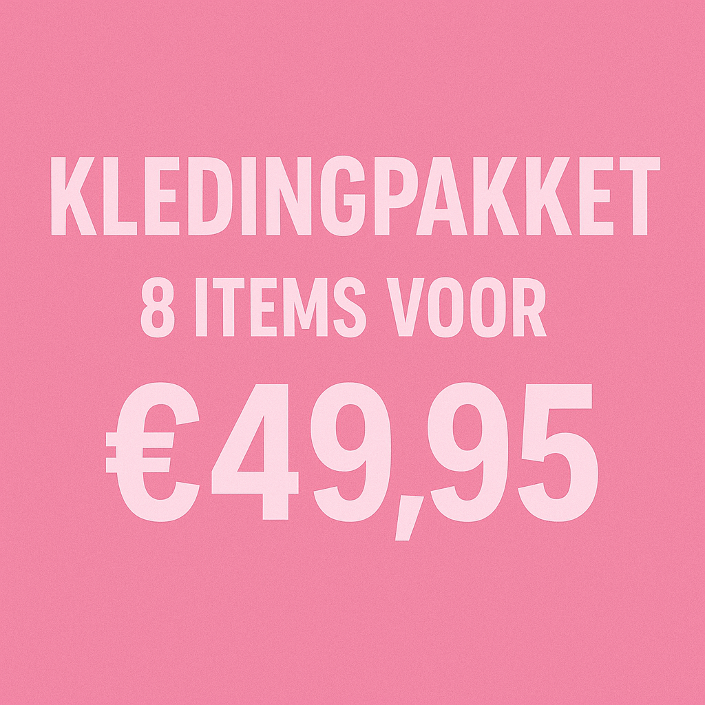 kledingpakket 8 items voor €49,95