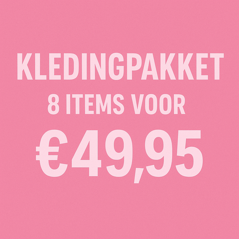 kledingpakket 8 items voor €49,95