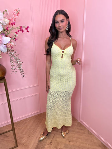 jacky long dress yellow