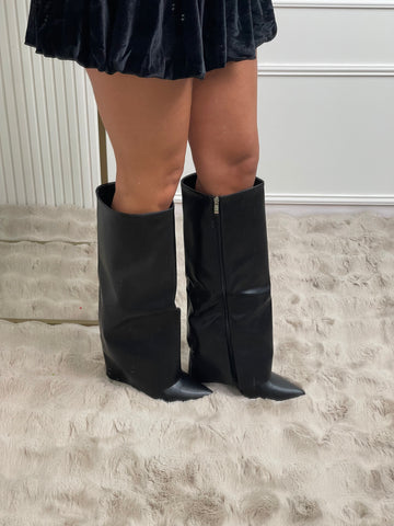 gina inspired black boots
