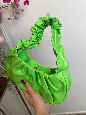 Iris hand bag neon green